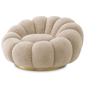 Кресло Eichholtz Swivel Chair Mello Canberra Sand