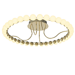 Люстра кольцевая потолочная с круглыми плафонами белого цвета PEARLS Suspension 60 варинант исполнения - 2 | Loft Concept в Краснодаре