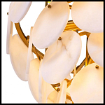 Люстра трехъярусная с подвесками из округлых элементов Cryptocrystalline Stone варинант исполнения - 5 | Loft Concept в Краснодаре