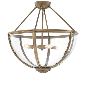 Потолочный светильник Eichholtz Ceiling Lamp Deveraux Antique brass