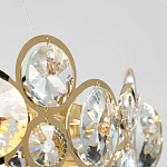 Люстра подвесная из золотых колец 57 см Golden Circles варинант исполнения - 7 | Loft Concept в Краснодаре