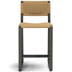 Дизайнерский стул с каркасом из металла с плетеными сиденьем и спинкой GREEN POINT Chair варинант исполнения - 16 | Loft Concept в Краснодаре