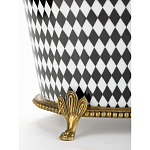 Фарфоровое кашпо Black and white square варинант исполнения - 4 | Loft Concept в Краснодаре