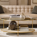 Кофейный стол круглый с полкой на 3-х ножках Round Textured Coffee Table варинант исполнения - 1 | Loft Concept в Краснодаре