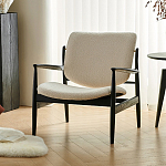 Кресло с каркасом и ножками из древесины и мягкими сиденьем и спинкой Venice варинант исполнения - 3 | Loft Concept в Краснодаре