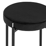 Табурет с мягким круглым сиденьем RIO Black варинант исполнения - 4 | Loft Concept в Краснодаре