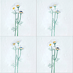 Плитка с узором Ромашки варинант исполнения - 1 | Loft Concept в Краснодаре