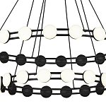 Люстра двухъярусная с круглыми светодиодными источниками света Maxine Light варинант исполнения - 5 | Loft Concept в Краснодаре