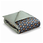 Постельное белье из сатина с принтом треугольники 150х200 см Triangular Dreams варинант исполнения - 1 | Loft Concept в Краснодаре