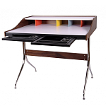 Письменный стол с 2-мя чёрными выдвижными ящиками и нишей с цветными разделителями Ballan варинант исполнения - 3 | Loft Concept в Краснодаре