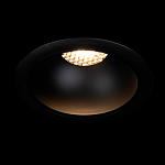 Встраиваемый спот светодиодный круглый черного цвета с углублением Ombra Lux  варинант исполнения - 1 | Loft Concept в Краснодаре