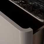 Тумба под телевизор с мраморной столешницей Presentability варинант исполнения - 4 | Loft Concept в Краснодаре