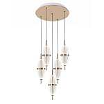 Люстра подвесная с прозрачными фактурными плафонами Reflection of Light варинант исполнения - 1 | Loft Concept в Краснодаре