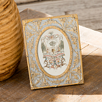 Декоративный постер в раме с рельефным растительным узором арабески New Collection of Arabesques Poster варинант исполнения - 5 | Loft Concept в Краснодаре