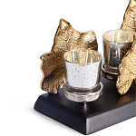 Подсвечник Cozy Light с декором кленовыми листьями варинант исполнения - 2 | Loft Concept в Краснодаре