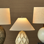 Настольная лампа с волнистым узором и абажуром в форме конуса Macrame варинант исполнения - 4 | Loft Concept в Краснодаре