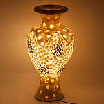 Настольная лампа из перламутра в виде вазы Indonesian Vase варинант исполнения - 2 | Loft Concept в Краснодаре