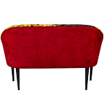 Диван двухместный из натурального бука красный с цветным принтом Impressionism in Art варинант исполнения - 2 | Loft Concept в Краснодаре