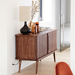 Низкий буфет с 2-мя раздвижными дверцами Toinette Light Cupboard варинант исполнения - 13 | Loft Concept в Краснодаре