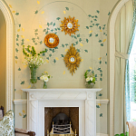 Обои ручная роспись Gingko Colourway SC-237 on grey painted Xuan paper варинант исполнения - 2 | Loft Concept в Краснодаре