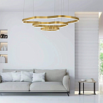 Люстра подвесная с 3-мя ассиметричными светодиодными лампами Golden Current варинант исполнения - 2 | Loft Concept в Краснодаре