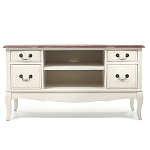 ТВ-тумба из массива берёзы с ящиками и открытыми полками Interiors Romance варинант исполнения - 1 | Loft Concept в Краснодаре