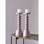 Подсвечник фигурный розовый Bright Accent 36 см варинант исполнения - 3 | Loft Concept в Краснодаре