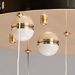 Люстра каскадная с 10-ю прозрачными плафонами Wave Line варинант исполнения - 11 | Loft Concept в Краснодаре