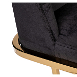 Стул обеденный велюровый черный с золотым каркасом Nobility варинант исполнения - 3 | Loft Concept в Краснодаре