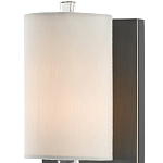 Бра на прозрачном штативе с тканевым абажуром в форме цилиндра Conciseness варинант исполнения - 1 | Loft Concept в Краснодаре