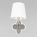Бра с белым текстильным абажуром и фигурным основанием с зеркальной вставкой Vitorino варинант исполнения - 24 | Loft Concept в Краснодаре