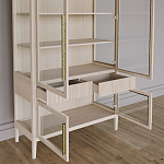 Витрина Primo со стеклянными фасадами и буфетом шпон Светлый дуб варинант исполнения - 5 | Loft Concept в Краснодаре