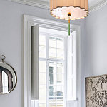 Люстра с тканевым плафоном и зелёной кисточкой Green Tassel варинант исполнения - 1 | Loft Concept в Краснодаре