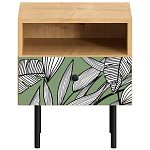 Прикроватная тумба с изображением на ящике Elise Nightstand варинант исполнения - 10 | Loft Concept в Краснодаре