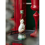 Подсвечник в виде кошки из фарфора с бронзовыми элементами Paradise Cat варинант исполнения - 5 | Loft Concept в Краснодаре