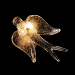 Бра с прозрачной стеклянной фигуркой птички Serip Voa варинант исполнения - 6 | Loft Concept в Краснодаре