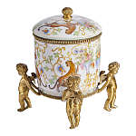 Шкатулка на ангелах из фарфора с бронзовыми элементам Eden Garden варинант исполнения - 2 | Loft Concept в Краснодаре