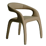 Стул обеденный бежевый из экокожи Unique Futuristic Chair варинант исполнения - 1 | Loft Concept в Краснодаре