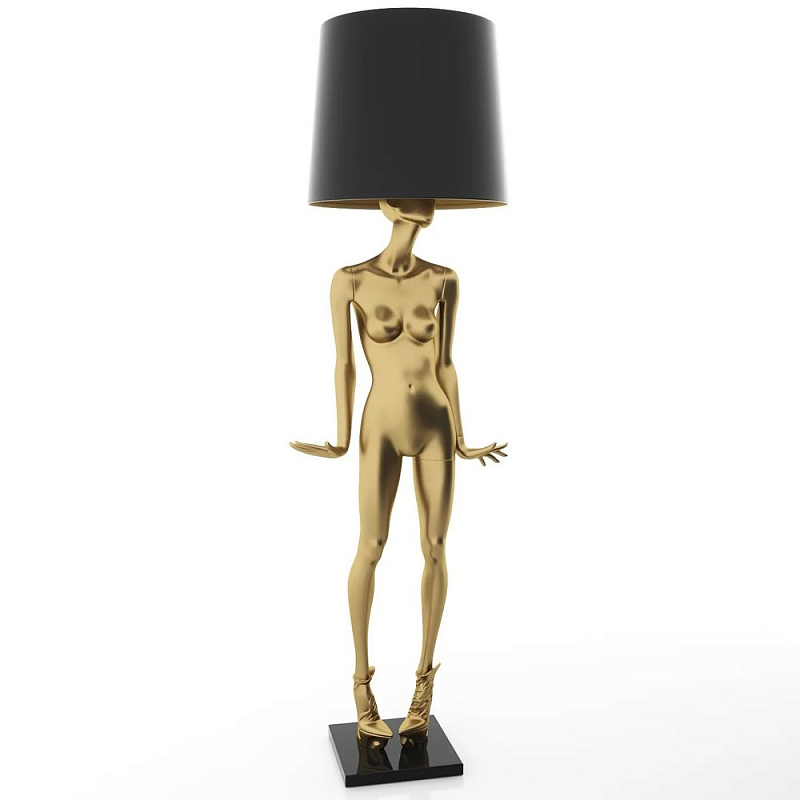 Лампа MANNEQUIN LAMP с абажуром модельный позинг Глянцевый черный Черный матовый Глянцевый белый Белый матовый Серый матовый Золотой Красный в Краснодаре | Loft Concept 