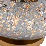 Настольная лампа c бежевым абажуром на круглом стеклянном основании Soft Pastel Light варинант исполнения - 1 | Loft Concept в Краснодаре