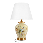 Настольная лампа бежевая с изображением птиц Slip Away варинант исполнения - 7 | Loft Concept в Краснодаре