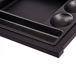 Письменный стол с 2-мя чёрными выдвижными ящиками и нишей с цветными разделителями Ballan варинант исполнения - 5 | Loft Concept в Краснодаре