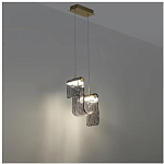 Подвесной светильник волнистой формы из фактурного стекла Wave варинант исполнения - 9 | Loft Concept в Краснодаре