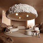 Вязаный подвесной светильник из шерсти Dome Wool Lamp  варинант исполнения - 1 | Loft Concept в Краснодаре