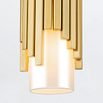 Потолочный светильник латунного цвета с цилиндрическим белым матовым плафоном Elstead Lighting варинант исполнения - 4 | Loft Concept в Краснодаре