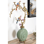 Фарфоровый подсвечник с бронзовым декором Eden Garden варинант исполнения - 3 | Loft Concept в Краснодаре