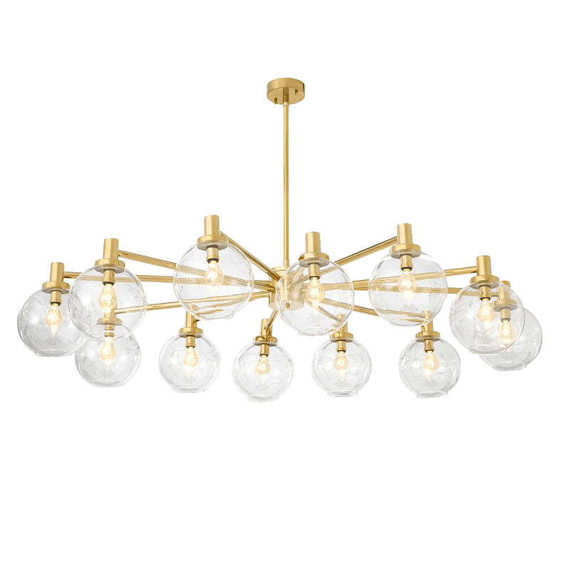 Люстра Chandelier Selva Золотой Прозрачное Стекло в Краснодаре | Loft Concept 