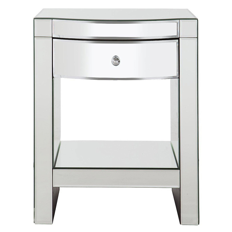Прикроватная зеркальная тумба с ящиком и полкой Bedside Mirror Cabinet Зеркало Прикроватная зеркальная тумба с ящиком и полкой Bedside Mirror Cabinet Зеркало в Краснодаре | Loft Concept