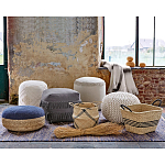 Круглый вязаный пуф Pink Knitted Ball Pouf варинант исполнения - 3 | Loft Concept в Краснодаре