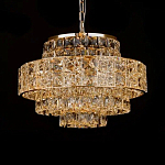 Люстра хрустальная в неоклассическом стиле на золотистом каркасе Majesty варинант исполнения - 3 | Loft Concept в Краснодаре